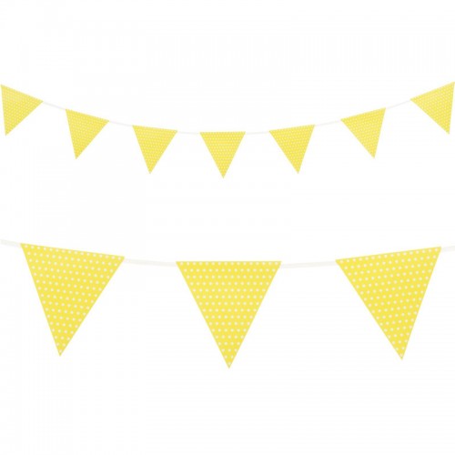 Bandeirolas Amarelo Bolinhas